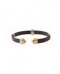 Sabona Cable Black/Gold Magnetic Bracelet
