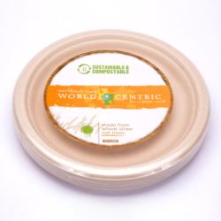 9 inch Wheat Straw Disposable - Compostable Plates 20ct Pkg  