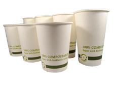 Paper Hot Cup Compostable Lids 10oz - 20oz 50ct 